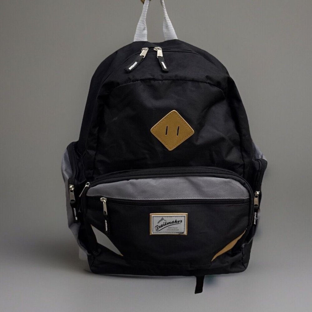 NEW Trailmaker Gray Backpack | 16” School & Hiking Daypack